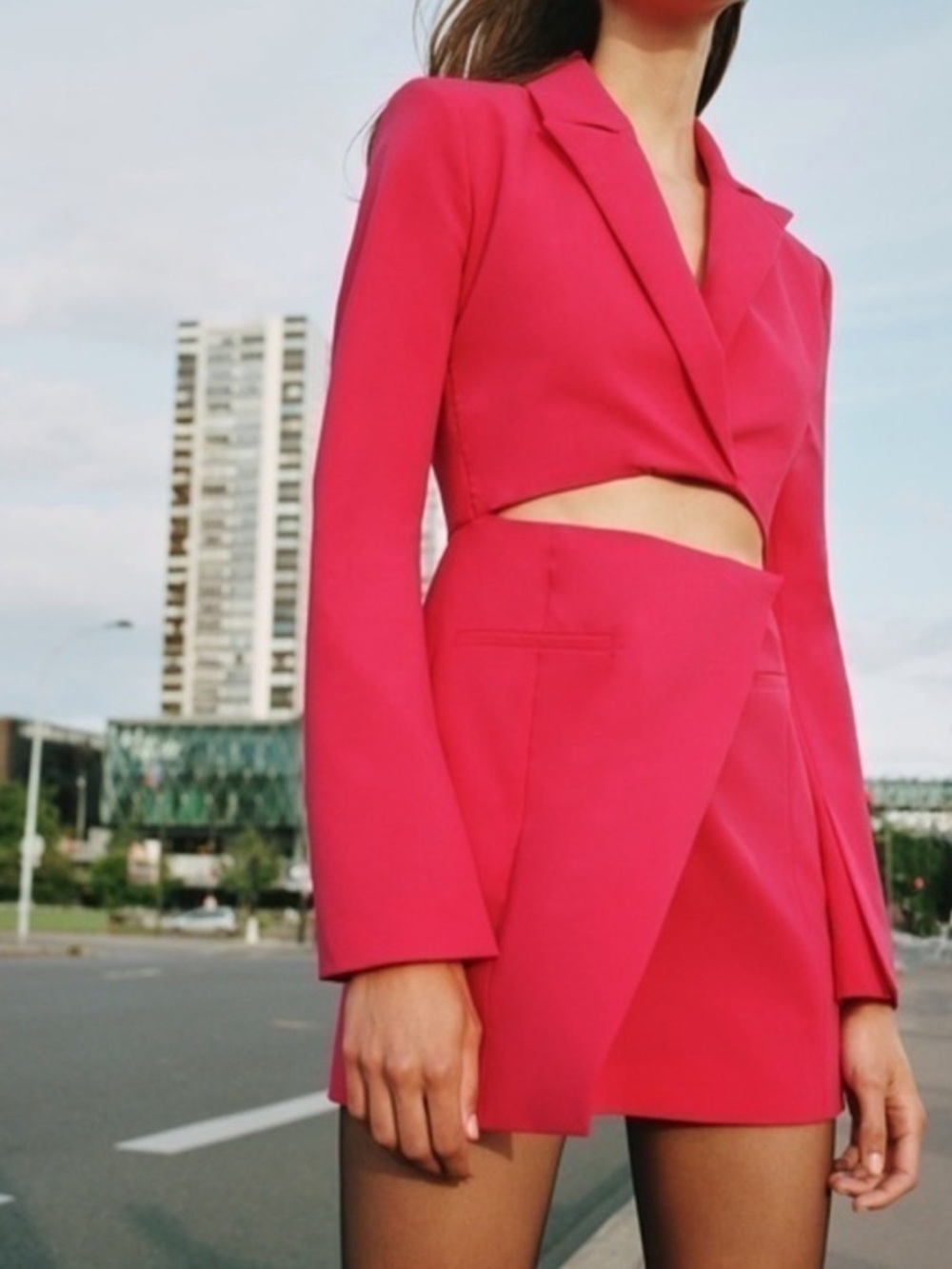 ZARA Blazer Cutout Dress - Picture 13 of 16